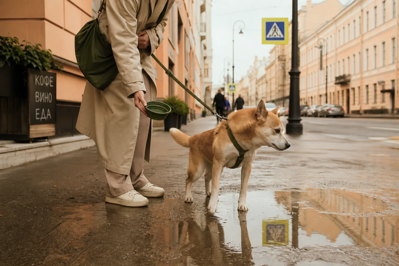 Собака пьёт из луж: риски и что взять на выгул